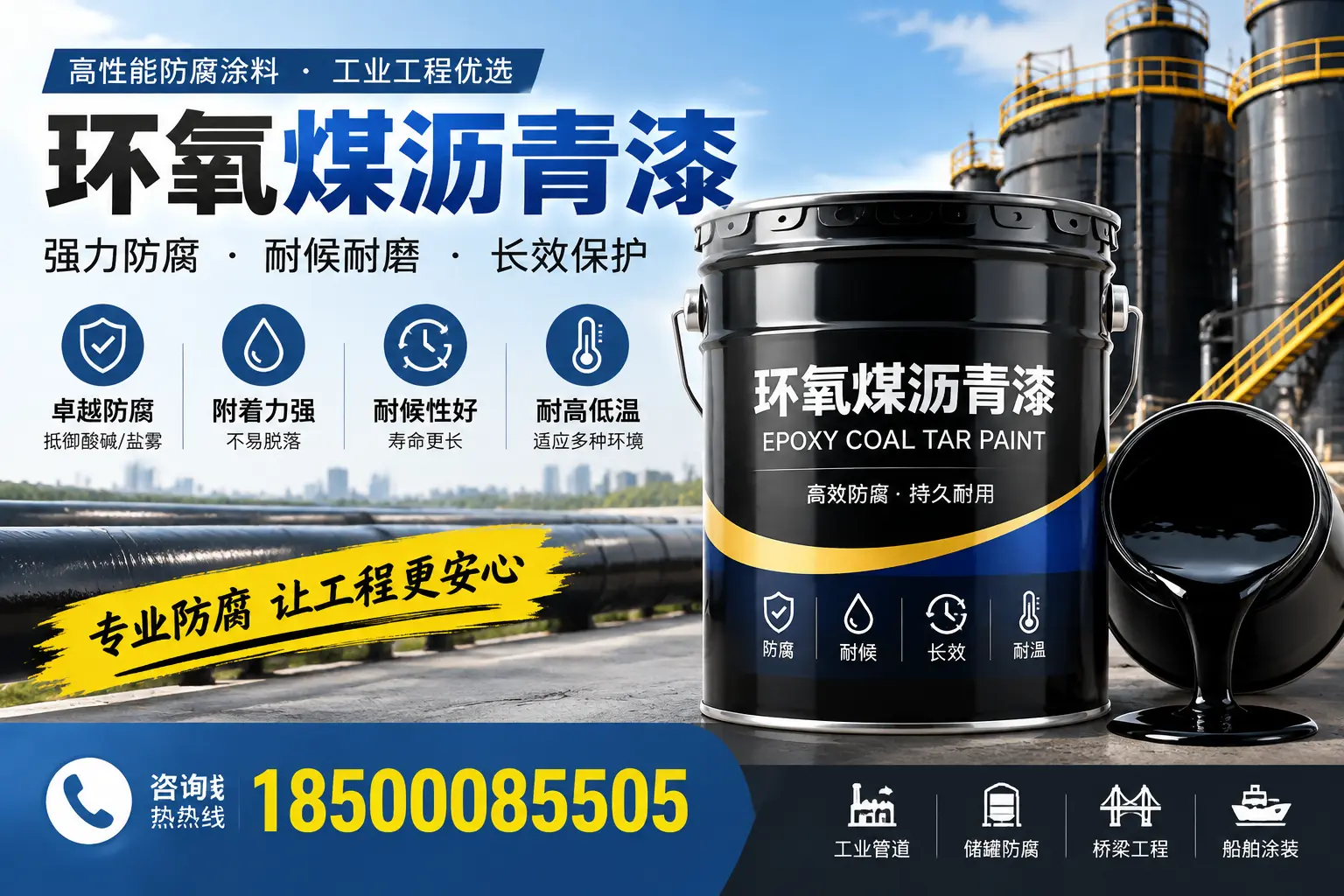环氧煤沥青漆的施工方法与注意事项，确保在包头顺利完成